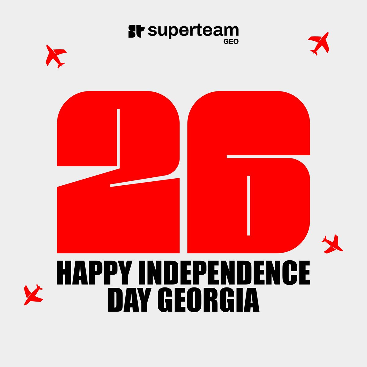SuperteamGEO's tweet photo. Happy Independence Day Georgia! 🇬🇪

To the country that turned every hardship into strength, today we celebrate you. https://t.co/0i4LJBc2YR