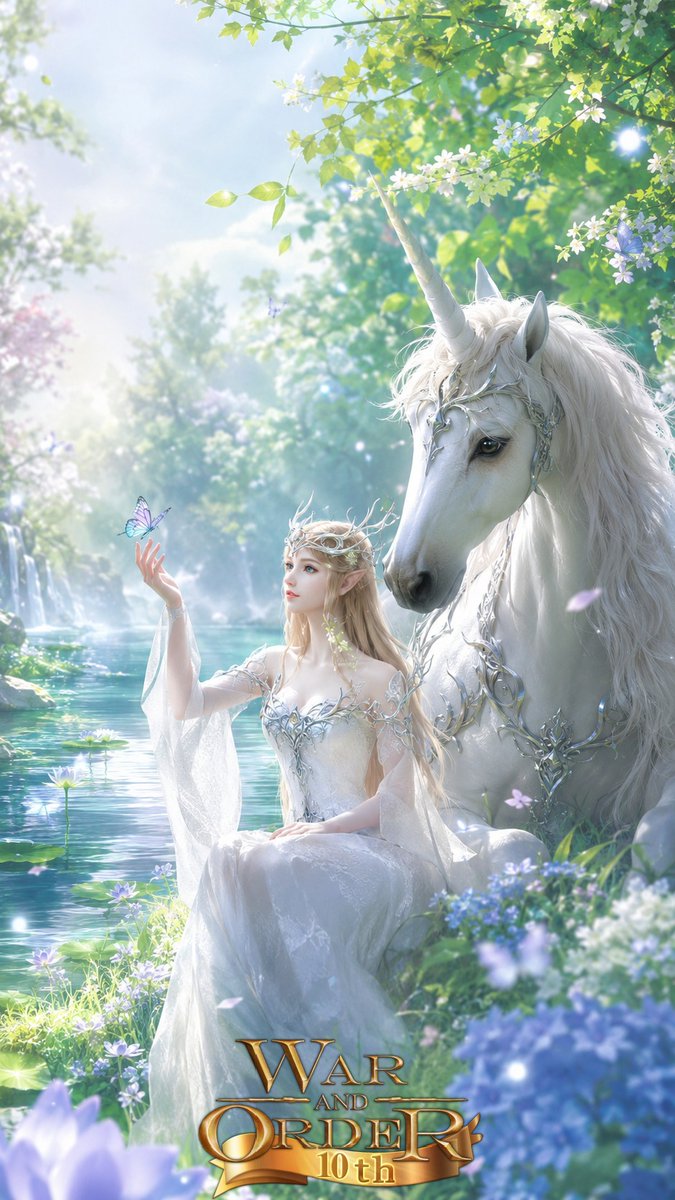 WaO_Camel's tweet photo. #WaOWallpaper My Lord, a new official mobile wallpaper is now available — May the Fairy Queen's blessings carry you smoothly into a wonderful week. 👑 https://t.co/fLCrVC3hvu