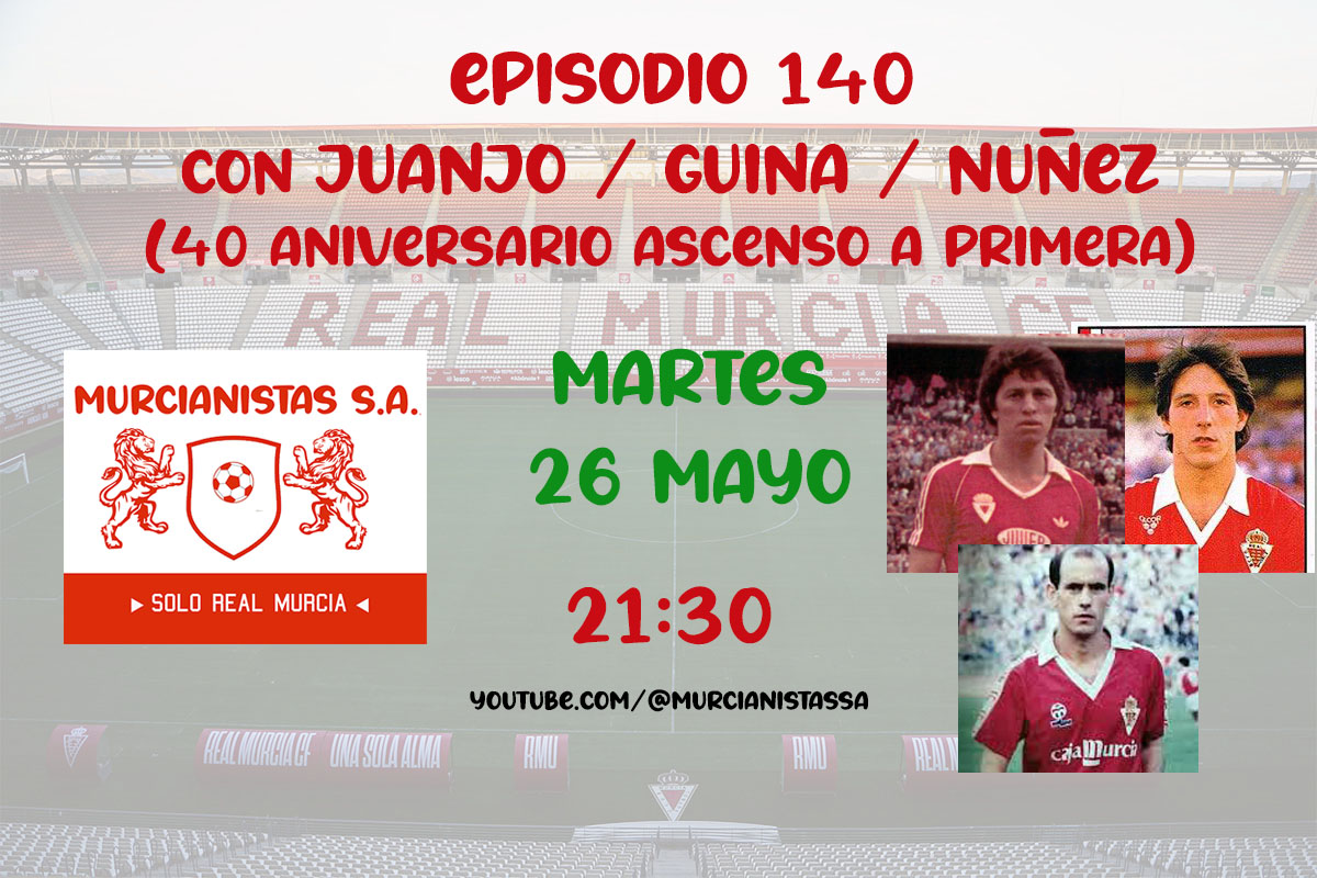 MurcianistasSA's tweet photo. 📌 Hoy.
🎉 40 aniversario ascenso a Primera división.
😍 Mitos y leyendas.

Sólo en @MurcianistasSA https://t.co/VNSiIzeuov