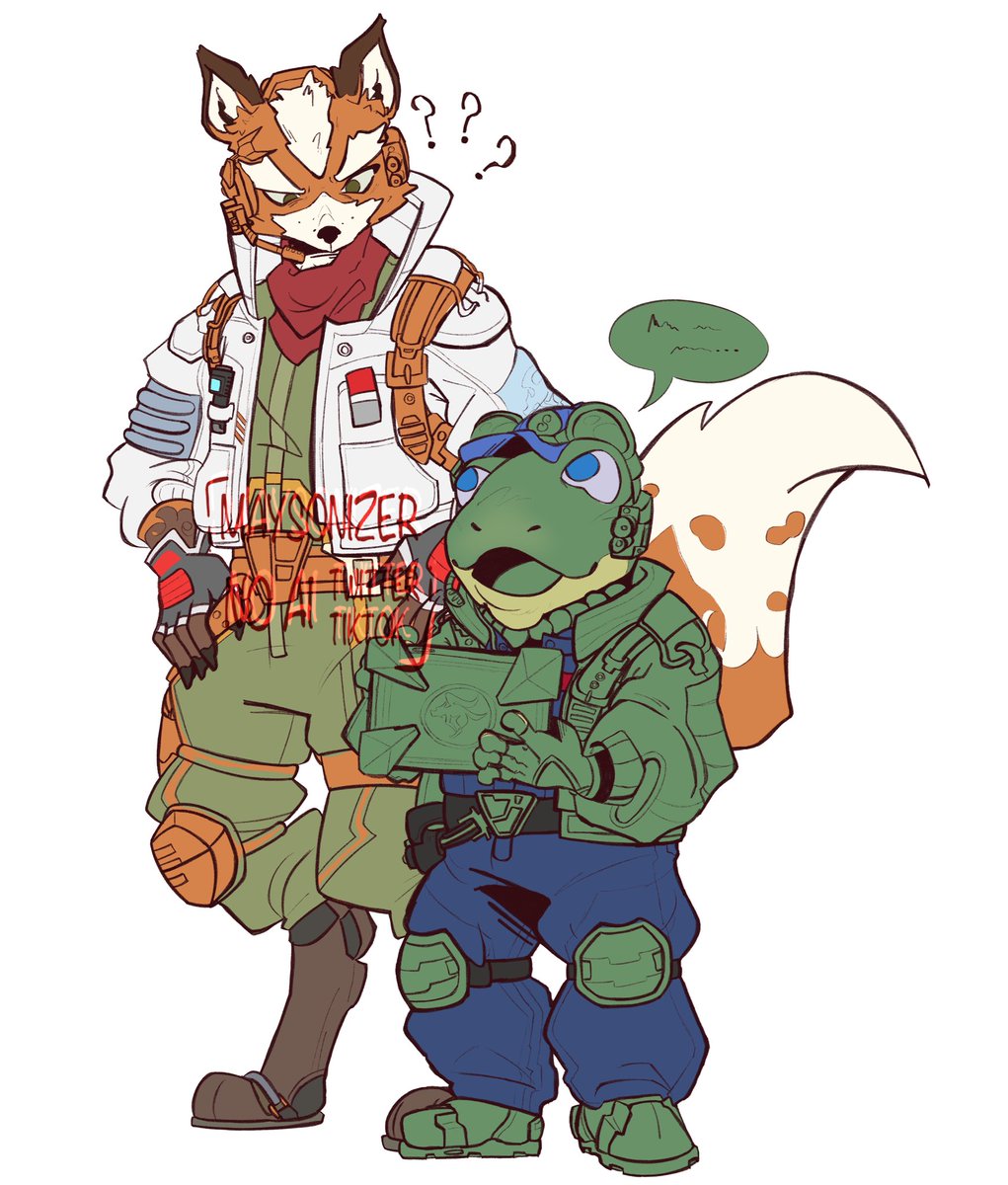 Maysonizer's tweet photo. I currently have no motivation to finish this

I tried to slightly change my style as well for fun
#starfox #foxmccloud #slippytoad https://t.co/uwjGDPYjRe