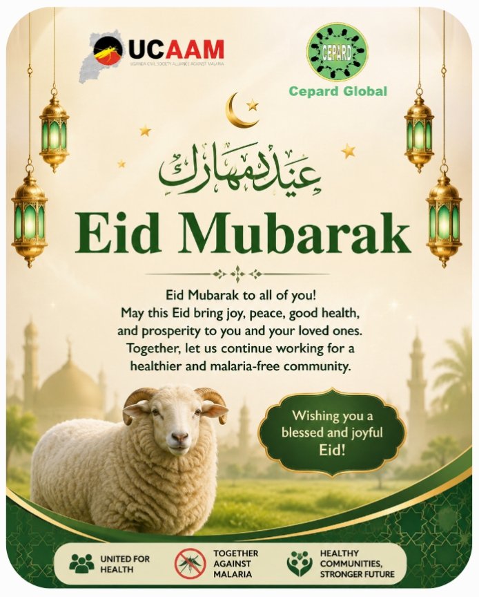 UgandaCivil's tweet photo. Warmest wishes to the Moslem fraternity on this blessed occasion.
May Allah fill your hearts with peace, your homes with happiness, and your lives with endless blessings. May love, unity, forgiveness, and prosperity continue to guide us all. https://t.co/IYMHxDDHQY