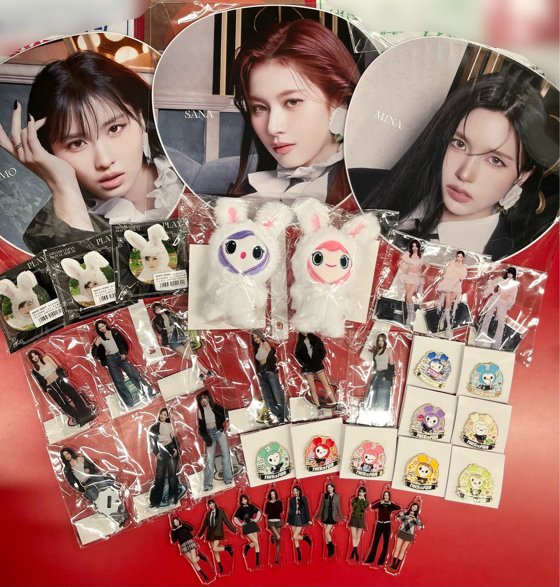 TWICE #MISAMO 🌟PLAY🌟 🌟THIS IS FOR🌟 バッグチャーム・ピンバッジ