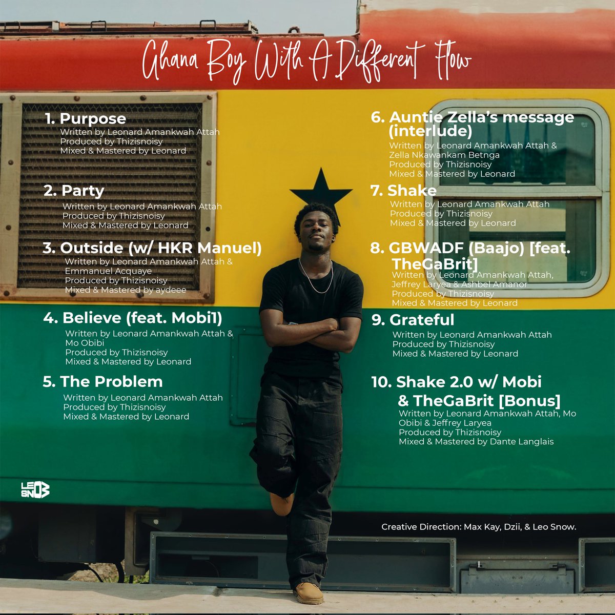 Max_Kay_'s tweet photo. Can't believe💽 Ghana Boy With A Different 🙍‍♂️🇬🇭🎙️ is now over a month old. 🌟🔥

Very glad to have contributed to this amazing piece of art 🎨 

Images 📸 from @dzii_studio_ 
Styling 👕: @5starrrr.ab 
Artsite 👨: @1leosnow 
Design by me 🙋‍♂️

DM me for collabs https://t.co/0iAKYWnWjV