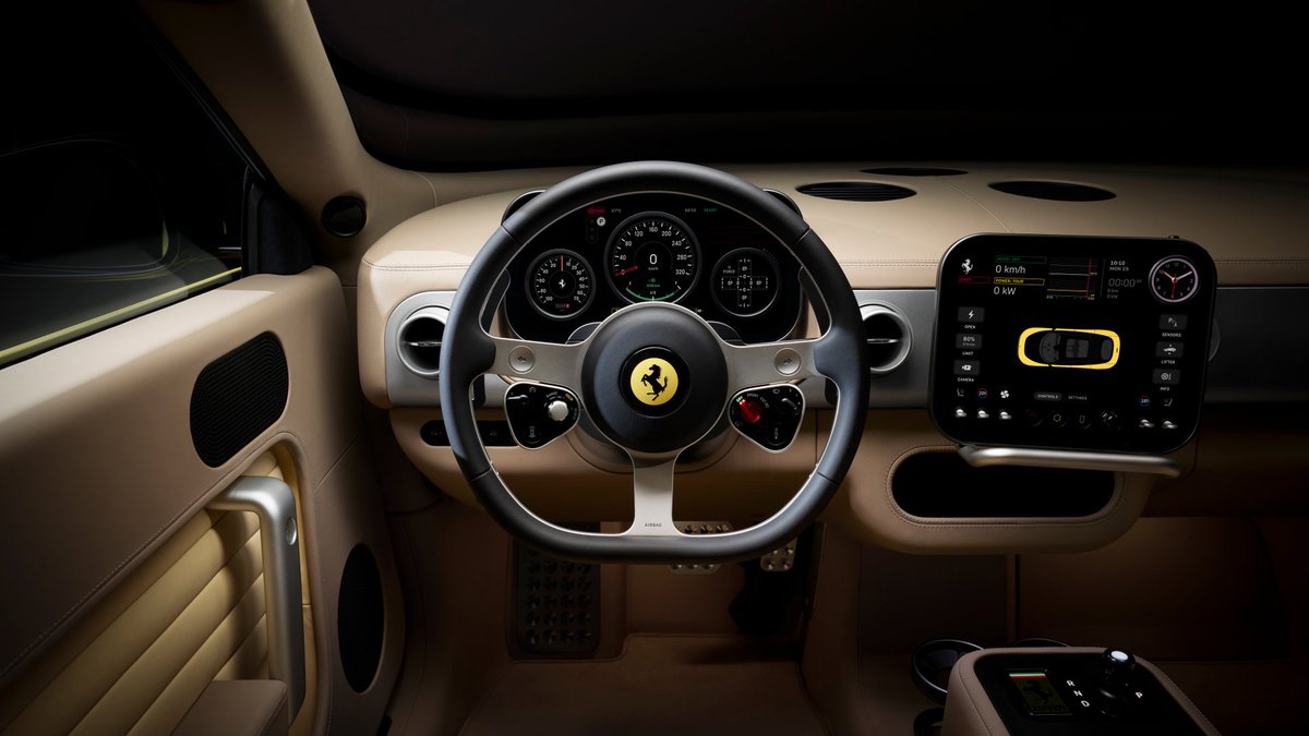 durovs_code's tweet photo. ⚡ Jony Ive touched a Ferrari

Ferrari has unveiled the Luce, its first fully electric car, designed with former Apple designer Jony Ive. It delivers 1,050 hp, hits 100 km/h in 2.5 seconds, and starts at €550,000. https://t.co/drkFiiVIGx