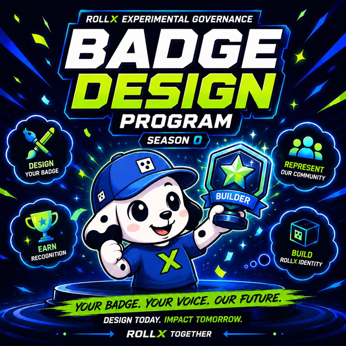 Heslinmariolar's tweet photo. Something I didn't expect to care about, (just kidding) I actually care about.

RollX is opening a governance badge design program as part of Season 0.

And the more I think about it, the more I think identity design in governance is underrated.

Here's why.

.share, and bookmark https://t.co/LYHwEVfQp6