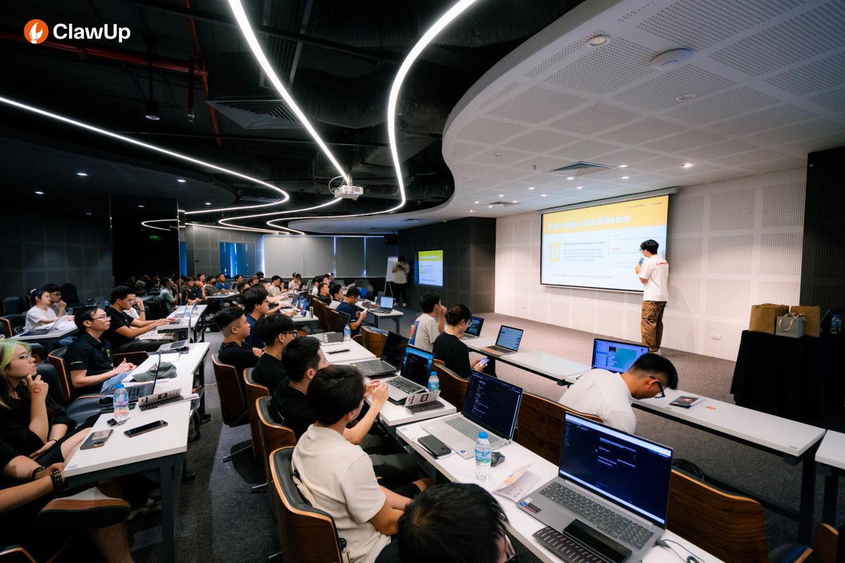 ClawUpAI's tweet photo. RECAP | ClawUp Workshop Hanoi, Vietnam

Our first ClawUp Workshop in Hanoi attracted 150+ registrations from builders eager to learn how to build and deploy AI Agents from scratch.

During the workshop:
- 100+ users logged into the platform
- 80+ agents were created

Participants explored AgentKit, connected real-world workflows, and launched their own AI Agents in just a few hours.

A huge thank you to everyone who joined us, shared ideas, asked questions, and helped make the event a success.

This is only the beginning!

Next stop: Toronto 🇨🇦