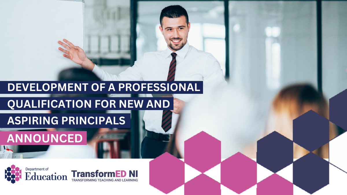 Education_NI's tweet photo. 📢 ANNOUNCEMENT | Education Minister Paul Givan has awarded a three-year contract for a professional learning programme to support newly appointed and aspiring school principals.

This will provide a structured, evidence-informed programme focused on the key knowledge and skills required by effective principals.

🔗 For more information: https://t.co/e9itYNy0A2