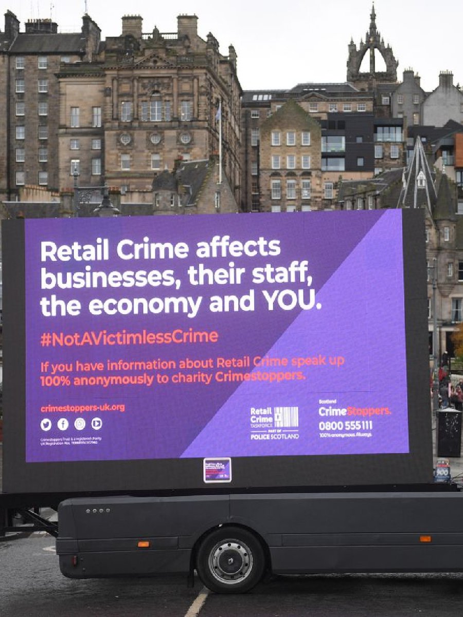 PoliceScotland's tweet photo. In its first year, our #RetailCrimeTaskforce supported over 1,300 arrests for retail offences. The detection rate for these crimes also rose by 2% during this time.

Read more ⬇️ 
https://t.co/3RMNiRDfW9

#NotAVictimlessCrime https://t.co/I5WOLDnZ3c