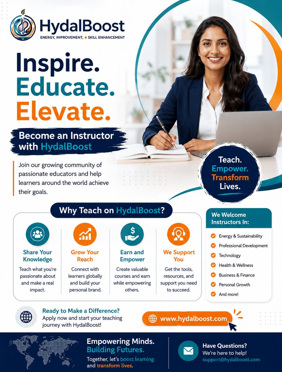 HydaleHoldings's tweet photo. 🌍 Passionate about teaching?

Join HydalBoost and teach learners worldwide. 📚✨

✅ Teach online
✅ Reach global students
✅ Earn while empowering others
Apply now: https://t.co/zBXe27d2hz
#HydalBoost #TeachOnline #Elearning
 #InstructorsWanted https://t.co/iAgJrTDeuv