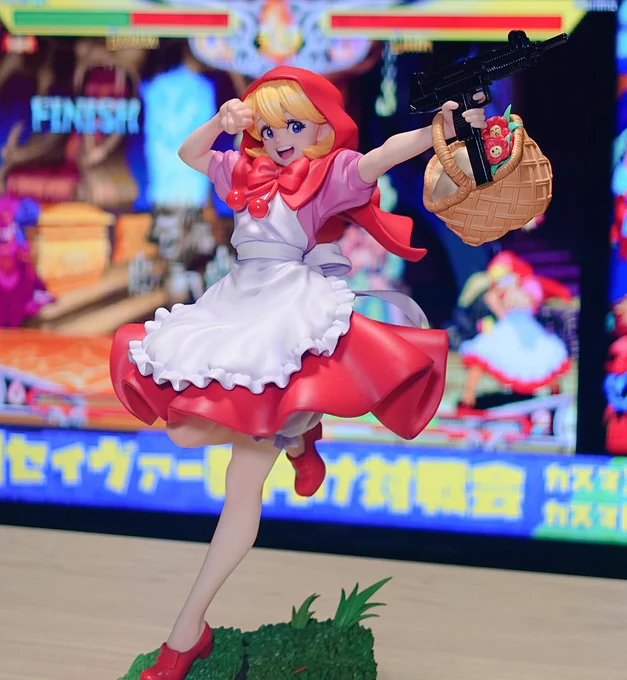 コトブキヤのバレッタ フィギュアやで! このシリーズ他のキャラも揃えたいけど置き場所問題とお値段がそこそこする けどクオリティ高い! #ヴァンパイアセイヴァー
