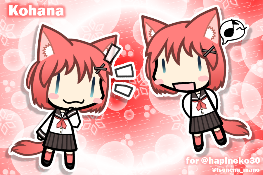 tsunemi_inano's tweet photo. はぴ(@hapineko30)さんところのキャラクター、幸華さんをWalfasスタイルで描いてみました https://t.co/MvJmDmD95w