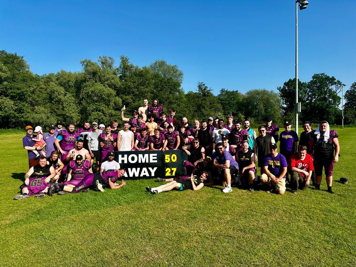 CoachAGuida's tweet photo. Hereford Stampedes first ever division 1 win. First win as an OC in summer league. 7 touchdowns scored by 4 different players, just shy of 400 rushing yards… lots of positives, lots to work on but we keep moving…  Bristol this Sunday 🏈 https://t.co/afQgey0abJ