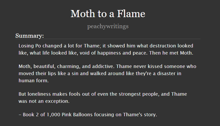 peachywritings's tweet photo. a #thamemoth and #thamemok au where (a #williamest au): 

-book 2 of 1,000 pink balloons

🔗https://t.co/uhUUCbOQvF https://t.co/dfgOxJBCqp