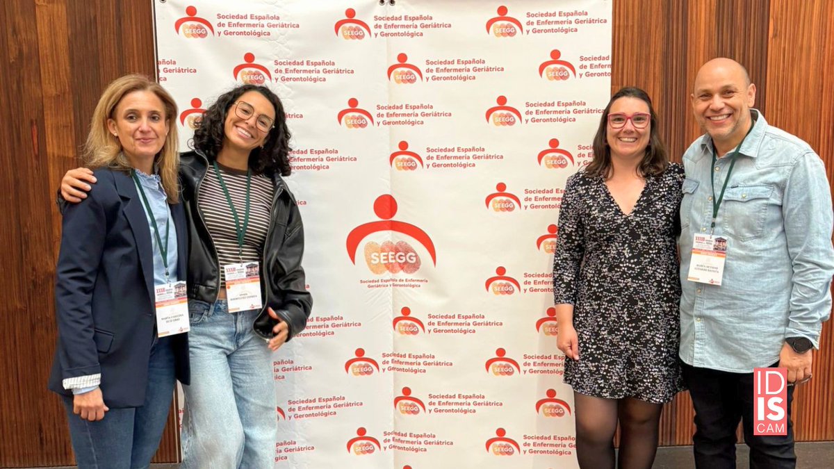 idiscam's tweet photo. @Age_ABC, adscrito a #IDISCAM, presentó tres comunicaciones en el Congreso Nacional de SEEGG (@enfergeronto) en Pamplona

🏆 Su comunicación "Entre el deseo y la realidad de envejecer en el hogar" ganó primer premio a la mejor comunicación oral https://t.co/ALRZRWWRbd