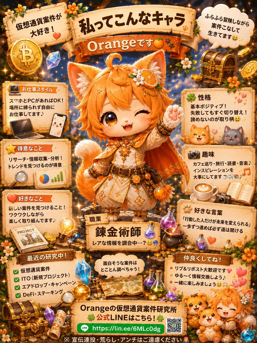 Orange🍊の仮想通貨案件研究所 tweet media