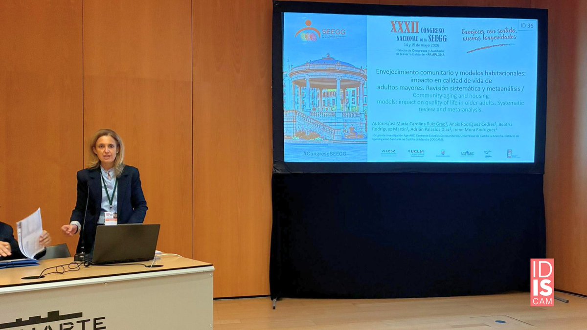 idiscam's tweet photo. @Age_ABC @enfergeronto También presentaron:
💻 "Percepciones de adultos mayores sobre e-health y actividad física"
🏘️ "Envejecimiento comunitario y modelos habitacionales: revisión sistemática y metaanálisis"

#IDISCAM #EnvejecimientoActivo #Salud #SEEGG2026 https://t.co/aoxbwELyo3