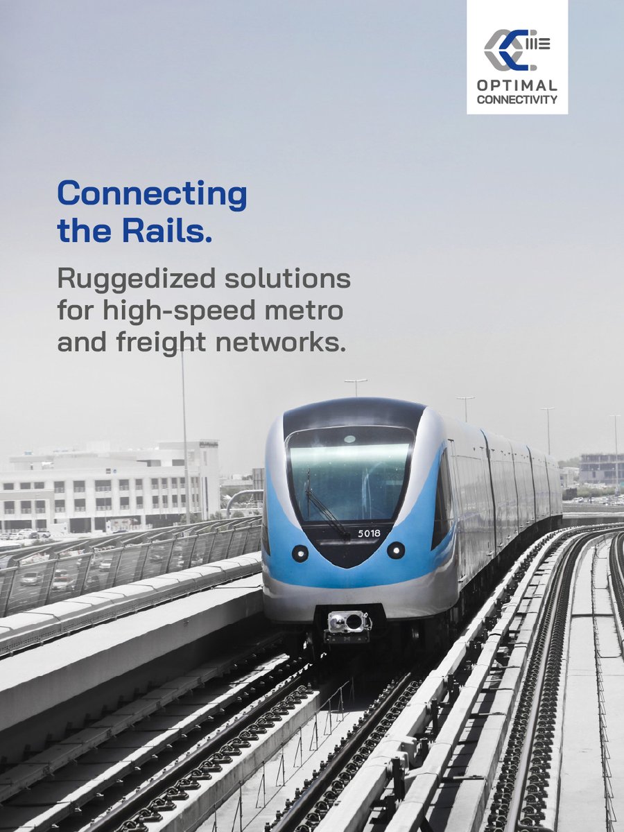 OC2MEofficial's tweet photo. Transport infrastructure never sleeps. 🚆

We provide the high-vibration resistant cables and Antonicsantennas that keep regional rail networks synchronized and safe.

#RailwayTechnology #MetroConnectivity #Antonics #SmartTransport 
#OPTIMALCONNECTIVITY #OC2ME https://t.co/Bwc9H9rOk6