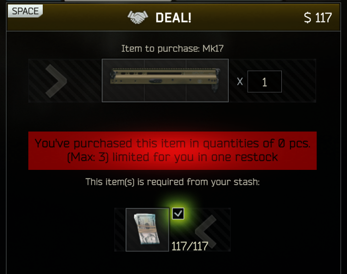 domontovich's tweet photo. Attention X-17 enjoyers

added SCAR 7.62 upper receivers to Peacekeeper to make building the X-17 a little easier

#EscapefromTarkov #EFT #タルコフ