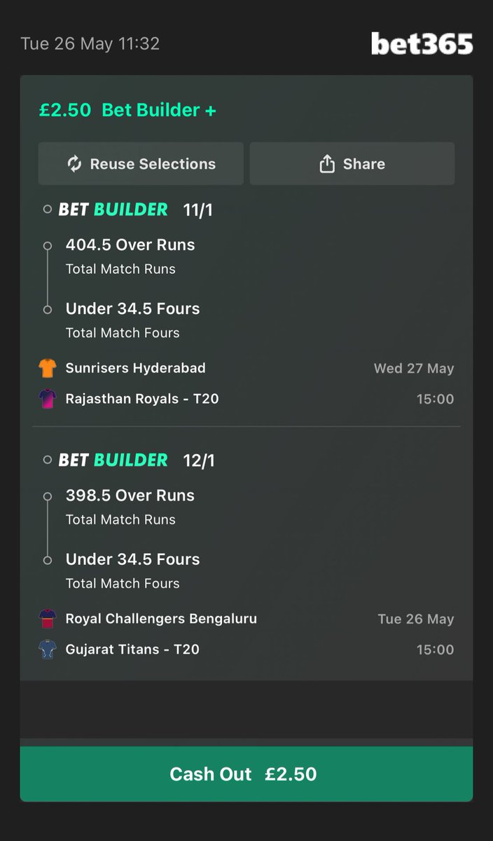 ForNfltips's tweet photo. #IPL 2 x £5 singles too https://t.co/JCTIJk6Bny