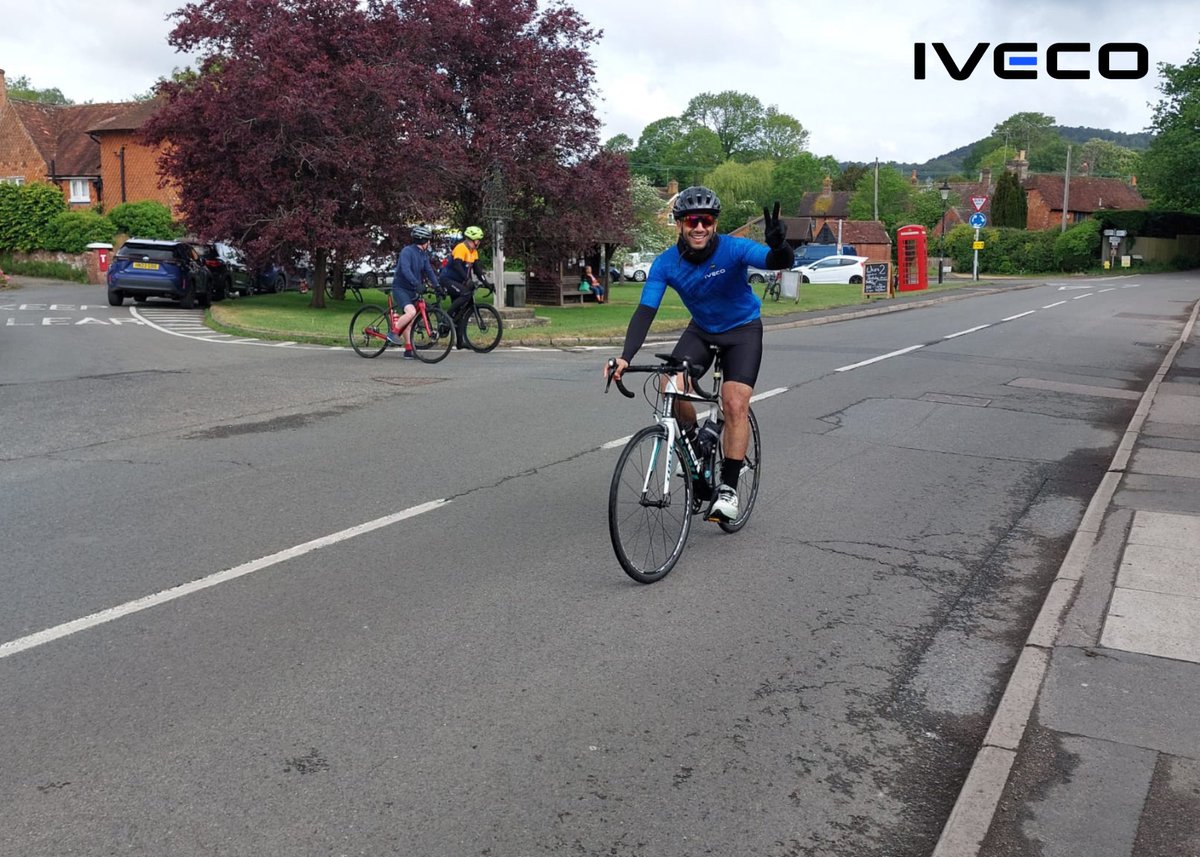 IVECOUK's tweet photo. Congratulations to IVECO UK's Robert Ure, Antonion Alizzi, and Anna Strozek, who cycled 225km from Box Hill to the Isle of Wight for @TransaidOrg. With 24 other cyclists, they raised over £41,000 for road safety and healthcare access across sub-Saharan Africa.

#IVECO #Transaid https://t.co/mXOYbgHqpH