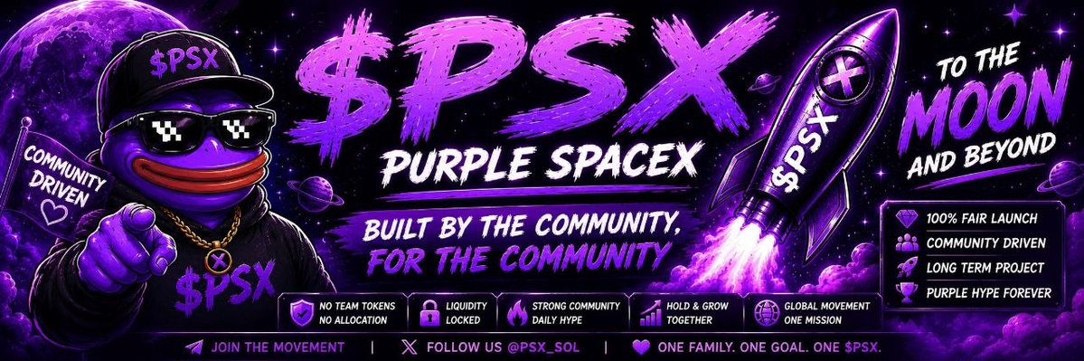 Purple SpaceX tweet media