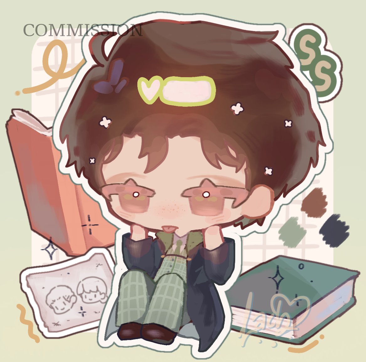 crumbsofmiu's tweet photo. Another chibi commission results ~

thank you for your patronage! 

#commission https://t.co/1N6hOUimos