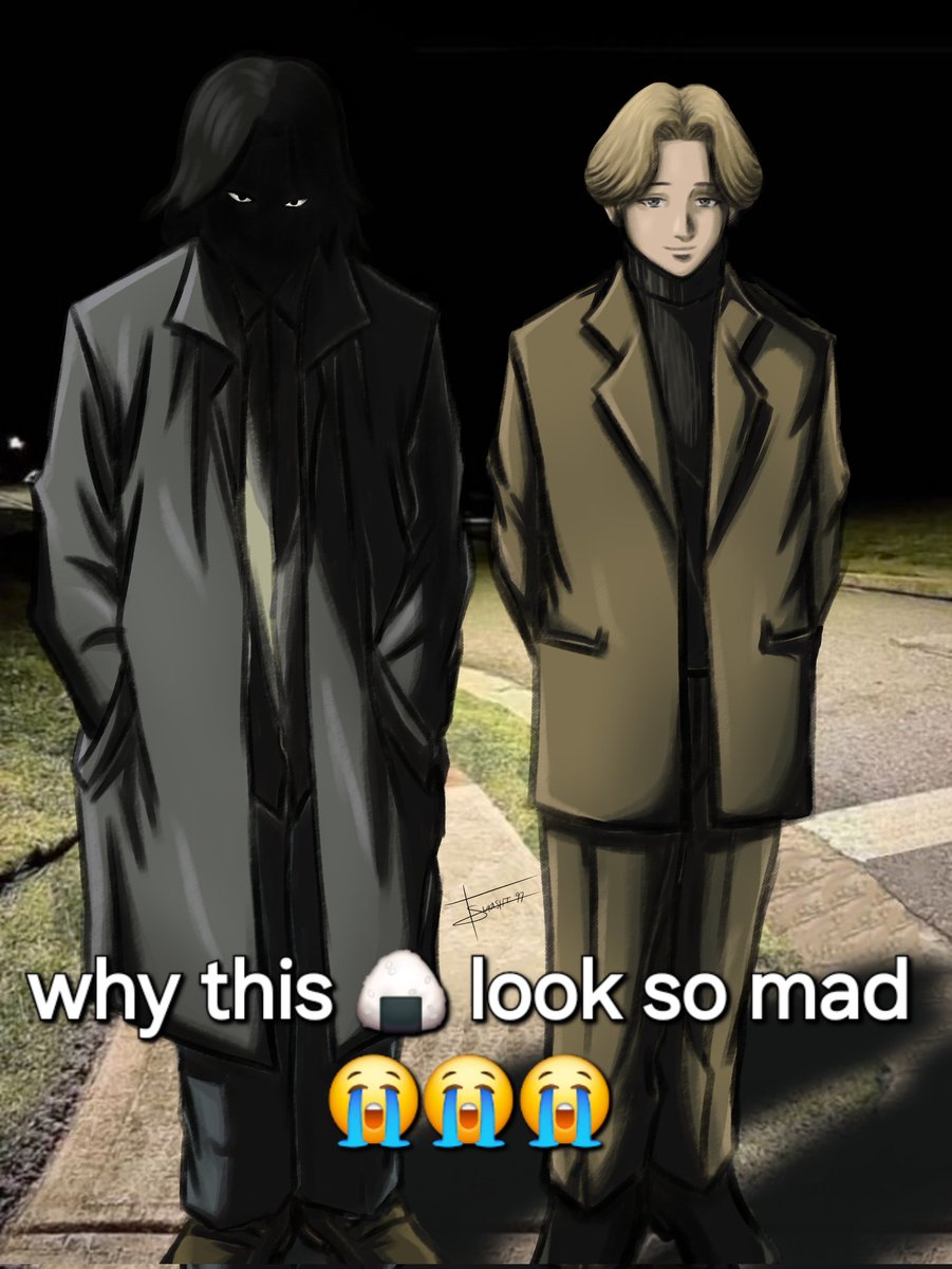 tsukashi97's tweet photo. Why this 🍙 look so mad❓❗ 
Kenzo Tenma &amp; Johan Liebert 
#JohanLiebert #MonsterAnime #MonsterManga #KenzoTenma
#TenmaJohan #JohanMonster #TenmaMonster #DrTenma https://t.co/l1SzdfUHy5