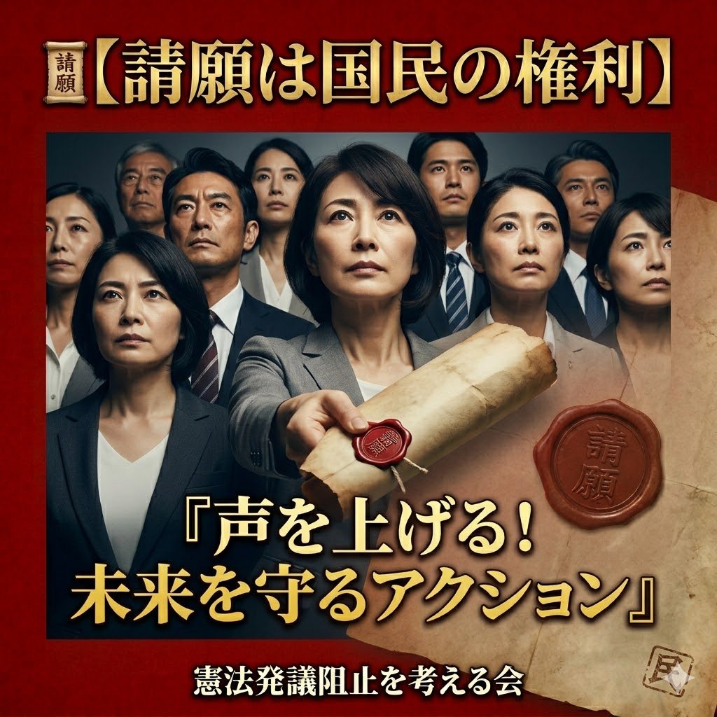 82gisosi's tweet photo. 📜 【請願は国民の権利】

「どうせ変わらない」と諦めていませんか？ 

地方自治法で保障された「請願」は、私たちが議会へ直接、正式に意思を届けることができる強力な権利です。

私たちが声を上げなければ、大切な物事は一瞬で決まってしまいます。 

人任せにせず、まずは一番身近な地元議会から、私たちの未来を守るアクションを起こしていきましょう！

憲法発議阻止を考える会
X公式アカウント＝＠82gisosi
・ホームページURL・
https://t.co/S4xuGCNpgk

#地方議会 #住民運動 #民主主義