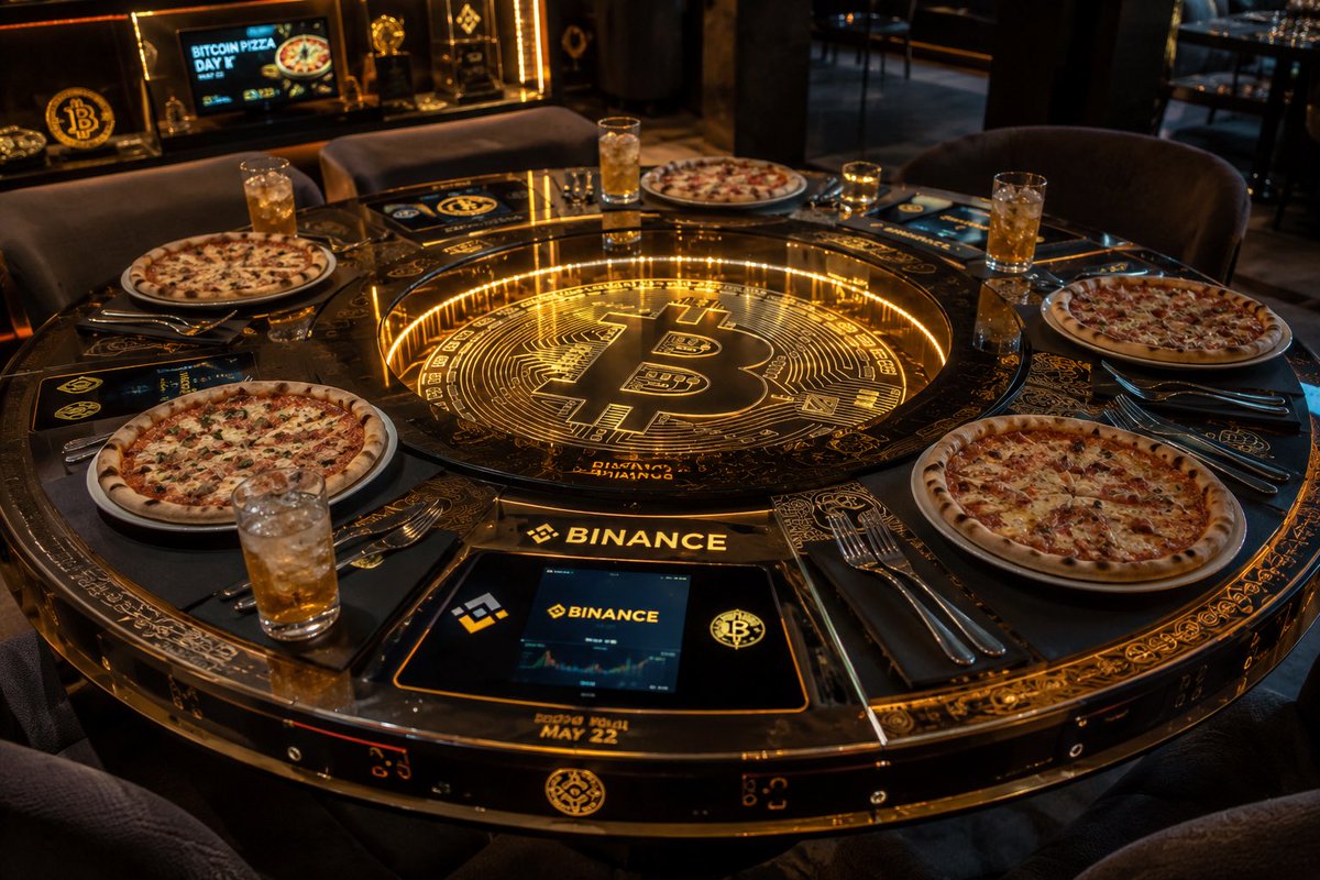 Suvat_eth's tweet photo. @Binance_intern #BinancePizza

Where crypto meets pizza 🍕₿
Bitcoin Pizza Day table built for the future. https://t.co/0NUiknv2D8