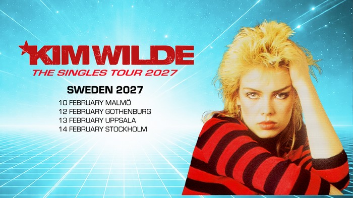 kimwildenewspro's tweet photo. Kim Wilde The Singles Tour in Sweden (SE-February 2027) : @kimwilde returns to Sweden for 4 live dates... 
Read more : https://t.co/i0AhP6p5NI https://t.co/1yJqUC3w6L