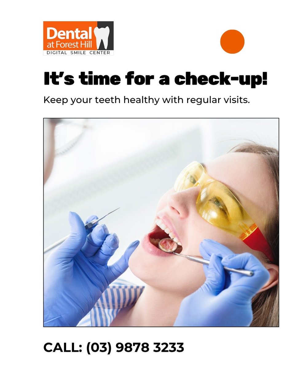 dafhmelbourne's tweet photo. It���s time for a check-up! Keep your teeth healthy with regular visits.
#DentalCheckup #HealthyTeeth #OralHealth #RegularVisits #SmileBright #DentalCare #TeethCleaning #PreventiveDentistry #HealthySmile #DentalHealth #OralHygiene #CheckUpTime #TeethCheck #HealthyGums https://t.co/EHKQ5MV2Ls