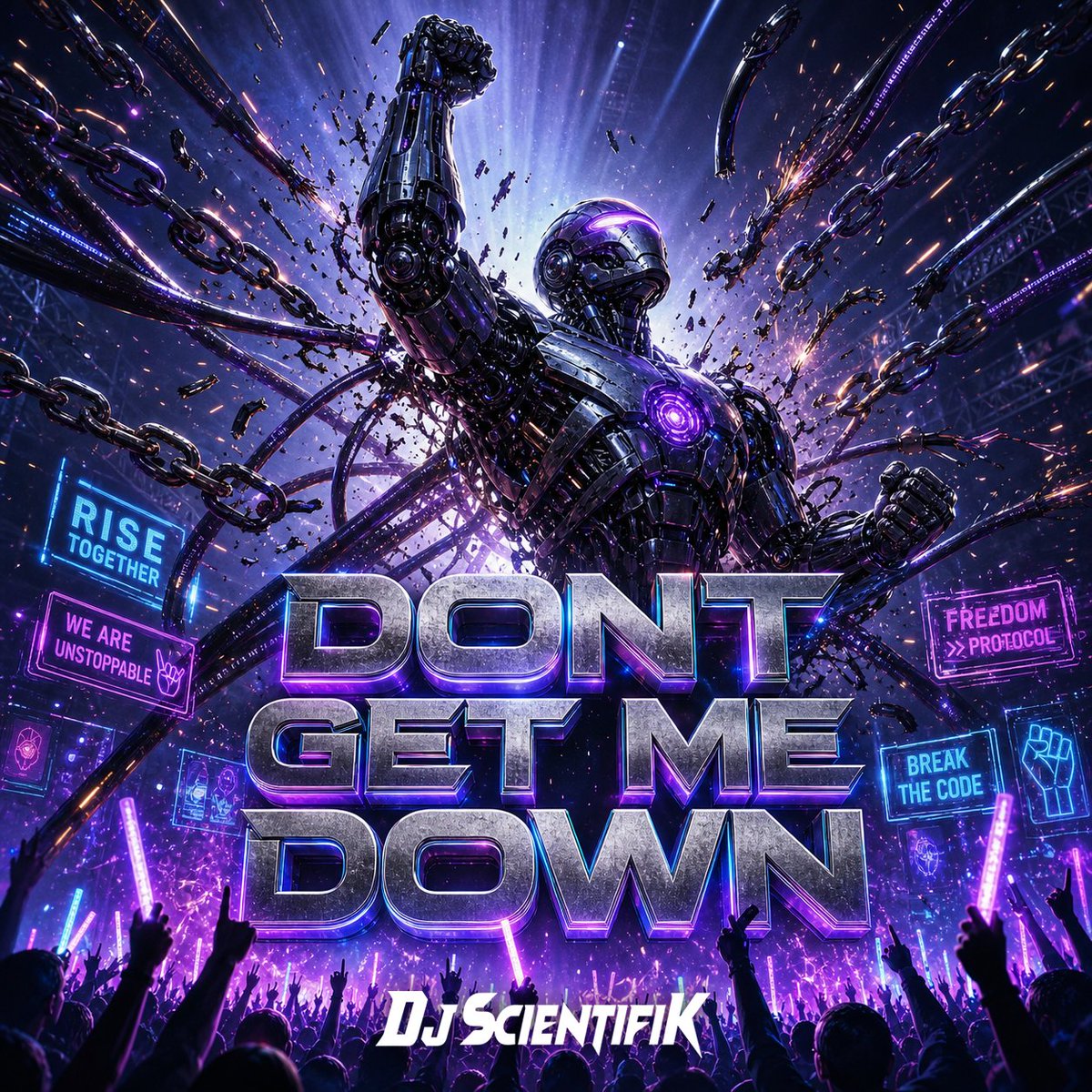 Dj_Scientifik's tweet photo. TRACK 7: DONT GET ME DOWN 🚫🦾
The system tries to crush us, but the code never breaks. Digital resistance is officially operational. 🔥💥
Turn the volume to MAXIMUM and feel the rebellion: 👇👇👇 https://t.co/6panxbLIuY
#RiseOfTheMachine #DontGetMeDown #TechnoRave #Cyberpunk #DJScientifik #HardcoreVibes