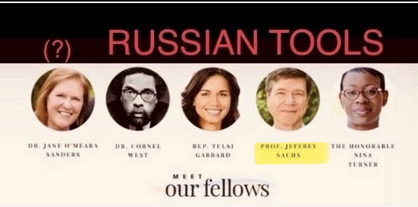LC_Hall70's tweet photo. @macergifford @Columbia Jeffrey Sachs is a Fellow of the Sanders Institute, a Progressive think tank, alongside AOC, Ro Khanna, Pramila Jayapal, Robert Reich, Nina Turner, and Cornell West. https://t.co/vTpPDHuf7m