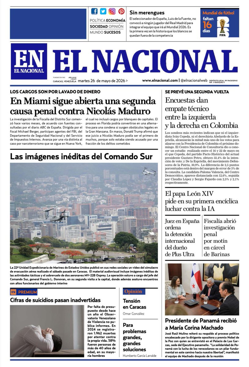 Via977FM's tweet photo. Prensa Nacional Impresa 

@TortoleroFM https://t.co/Nqfi7KWrKi