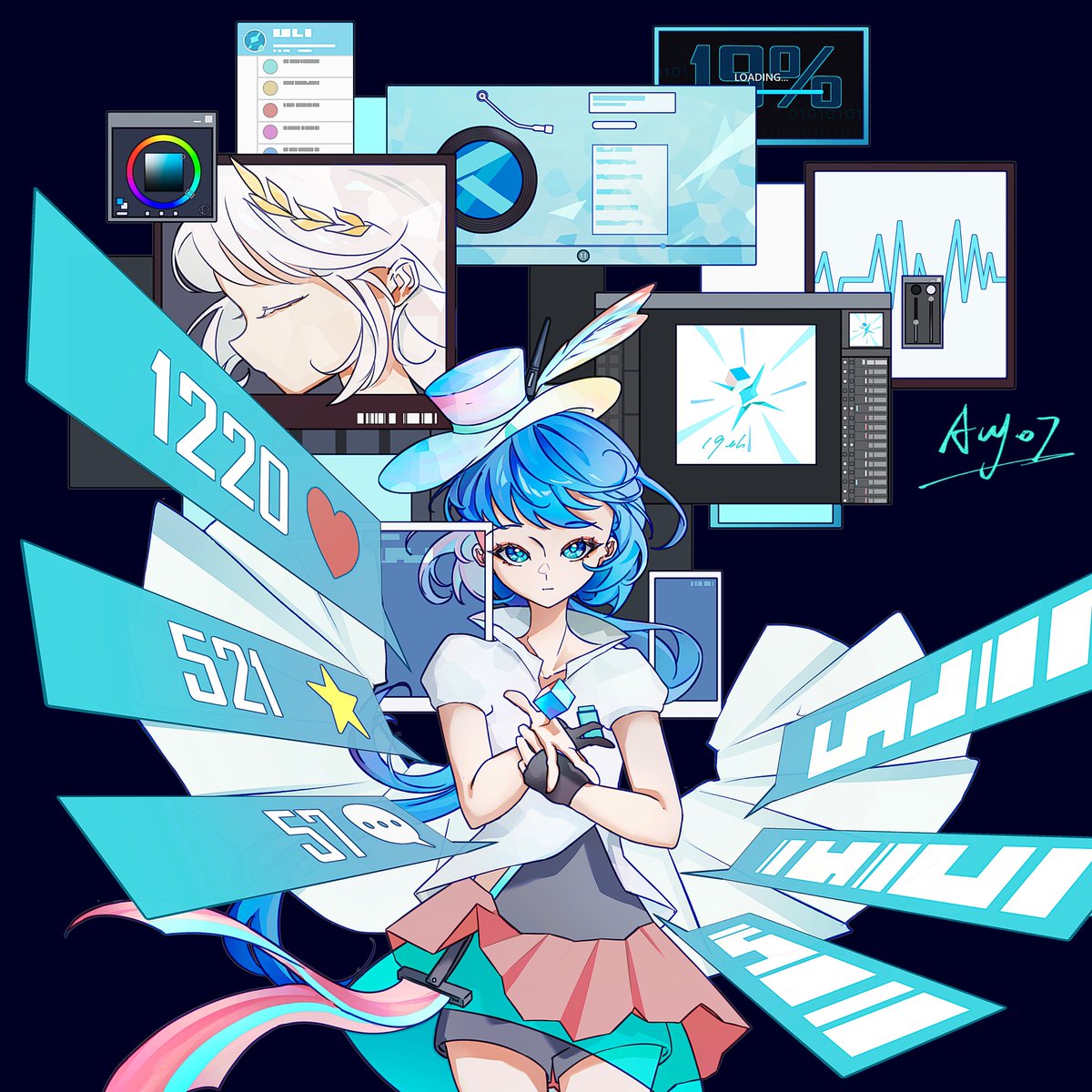 Acy_07's tweet photo. 我所珍视之物
爱你姐姐明天见
#Illustration #Artwork #OC #SelfCharacter #Original #Selfship #Yumejoshi https://t.co/GfusrseafX