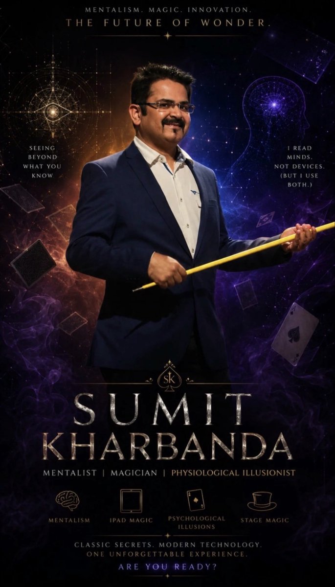 gobeyondmagic's tweet photo. Step into intriguing world of Delhi Based Mentalist, illusionist and Digital Magician who redefines entertainment. https://t.co/O5Rg6xibMB