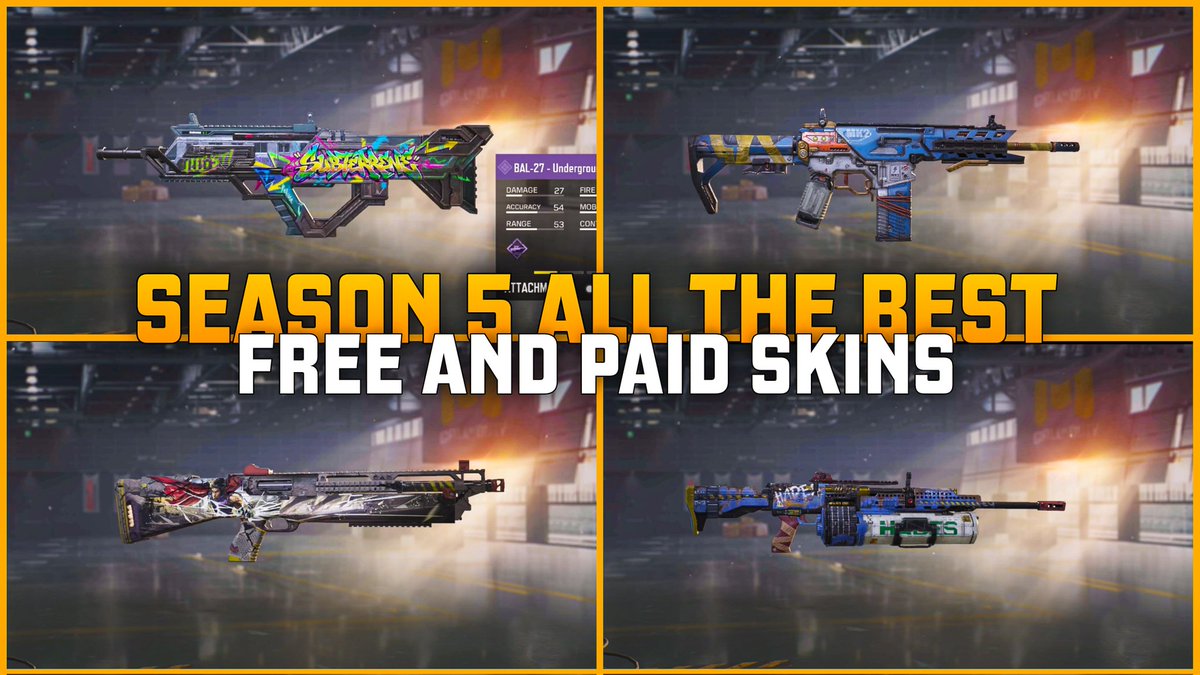 EliteGameLeaker's tweet photo. 🔴 CoDM Season 5 All The best Epic Gun Skins Gameplay Leaked | CoDMobile Season 5 Leaks

▶️ Watch here: https://t.co/LCbx2piOcm

Follow And Retweet;)
@LeakersOnDuty
@urbanaiben

#CODMobile #CoDM #CallOfDutyMobile https://t.co/IWS1xkb3Lo
