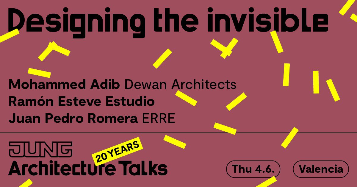 CDICV's tweet photo. JUNG ARCHITECTURE TALKS EN VALÈNCIA

Por primera vez en València, @Jung_Iberica  te invita a su nueva edición de Architecture Talks el próximo 4 de junio en Roig Arena. 

👉 +info e inscripciones: https://t.co/mM6Ol7NNYl https://t.co/IrfNEvXZZh