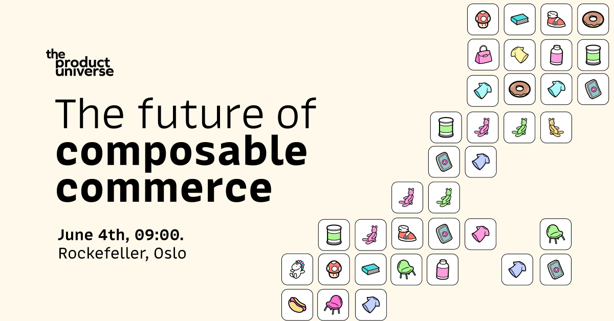 CrystallizeAPI's tweet photo. Level up your Crystallize setup at The Product Universe!

Join us on June 4th at Rockefeller, Oslo, and learn what’s next in AI-powered commerce, product modeling, APIs, subscriptions, mass ops & performance.

Celebrate some of the teams (🫵maybe yours as well) pushing the industry forward with the Crystallize Awards 2026🏆

Then, stay after for the FREE Crystallize Certification Exam.

And get 20% off a @ReactNorway 🤘ticket!
https://t.co/VQgIcIyd4C