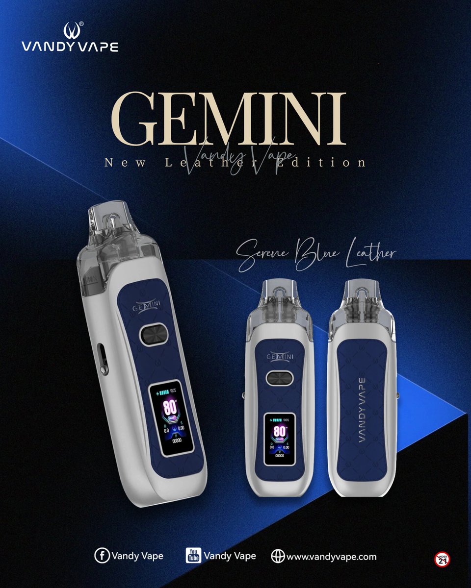 VANDYVAPE's tweet photo. Soft blue. Strong performance.
Serene Blue Leather – new vibe unlocked. 🌊 https://t.co/R0bLCup8Z7