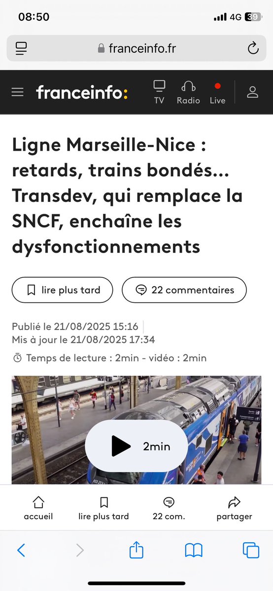 Munegu6's tweet photo. @cerda_riviere @CNEWS L’avantage c’est que les concurrents et remplaçants de la SNCF font mieux (Non) https://t.co/13zHfpfqOz