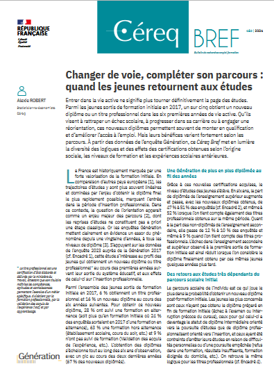 Inffo_Ressource's tweet photo. [Ressources]
Céreq - Changer de voie, compléter son parcours : quand les jeunes retournent aux études
👇
https://t.co/r3ClW6qjHp
#jeune #Formpro https://t.co/L6sZbapqIB