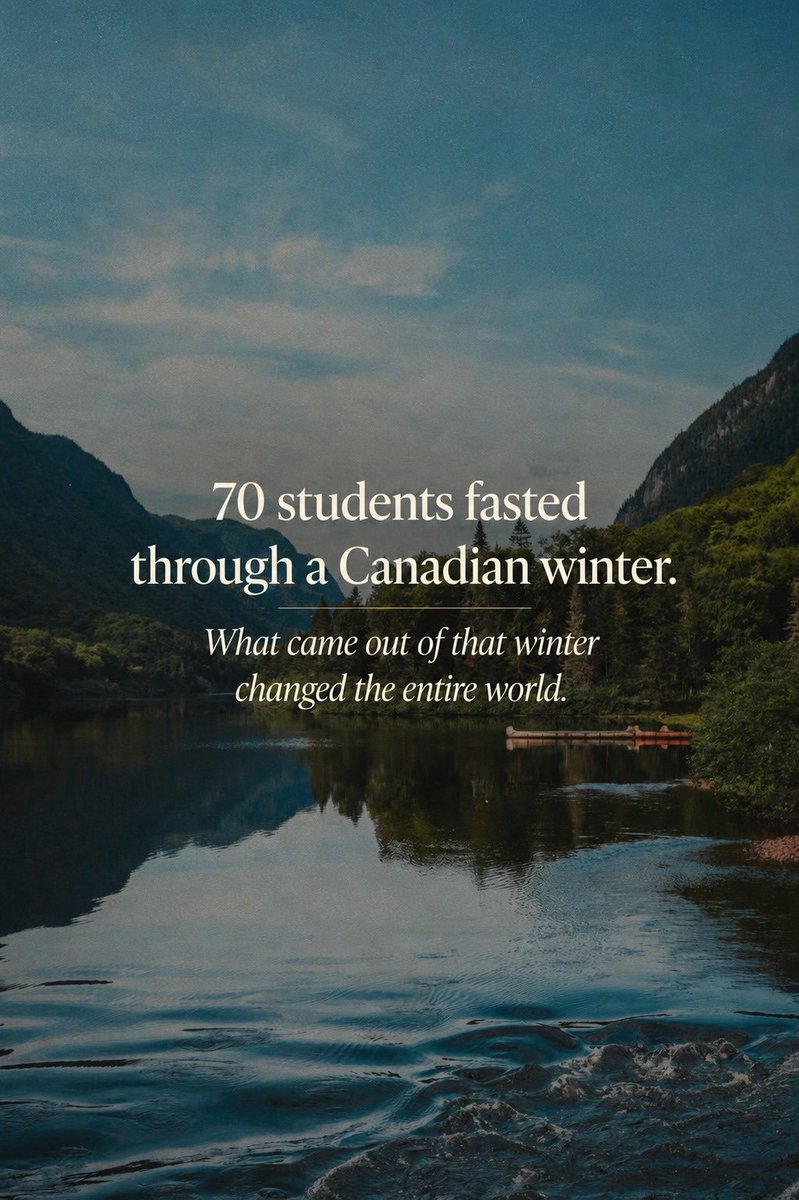 LouEngle's tweet photo. In 1948, 70 Bible students fasted and prayed through an entire winter. On February 12, revival broke out miracles, healings, and a move of God that spread worldwide. The question isn’t if God can do it again, but if this generation is willing to fast through its winter. https://t.co/BNrtjux25O