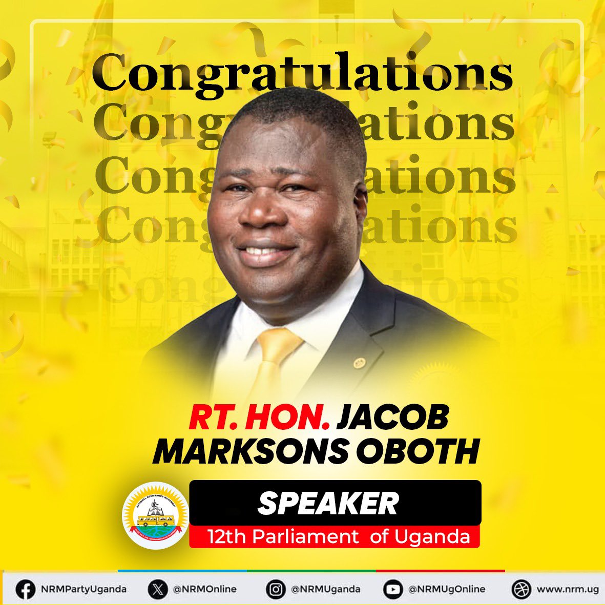 HonMariamSeif's tweet photo. On behalf of the people of Iganga District and in my own capacity, I congratulate Rt.Hon. @ObothOboth  and Rt. Hon. @Thomas_Tayebwa upon their election as Speaker &amp; Deputy Speaker respectively of the 12th Parliament. 

May God’s word in Psalm 32:8 be your guide. 
Hongera! https://t.co/j31wNCqM8q