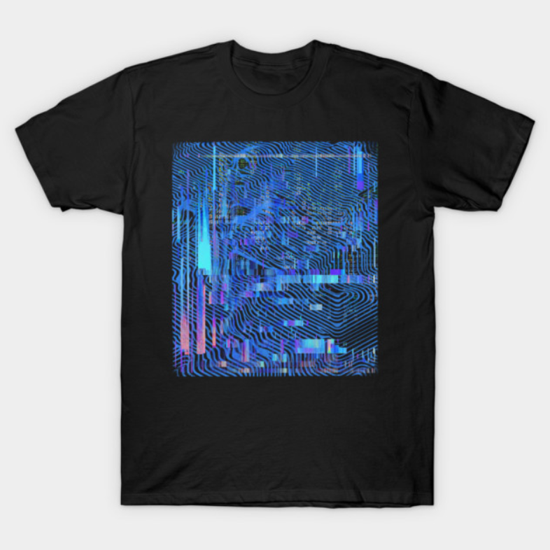 bulografik's tweet photo. Blue Noise Glitchcore Utopia T-Shirt
Electric blue glitch art meets cyberpunk streetwear. A bold abstract design filled with digital decay, signal noise, contour lines, and futuristic tech energy.
#digitalart #techwear #neonblue #futuristic https://t.co/FZw2lLtAFW