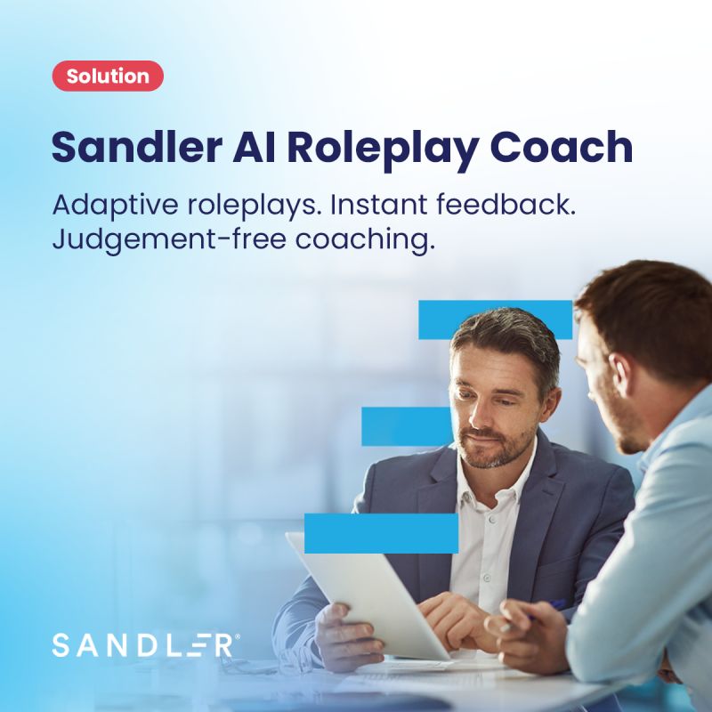 CoffmanGroup's tweet photo. 🚀 The future of sales training is here with the Sandler AI Roleplay Coach.

Built on Sandler’s proven sales methodology and powered by advanced AI, this tool allows you to practice in dynamic roleplay scenarios that adapt in real time.

https://t.co/LaFm8CVY4S

#CoffmanGroup https://t.co/eVmd7HIQ8z