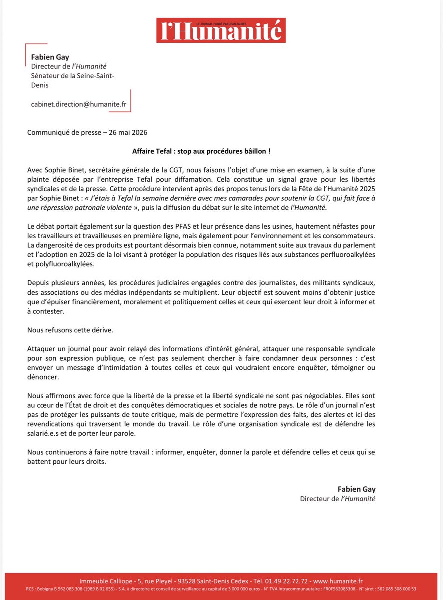 Fabien Gay tweet media