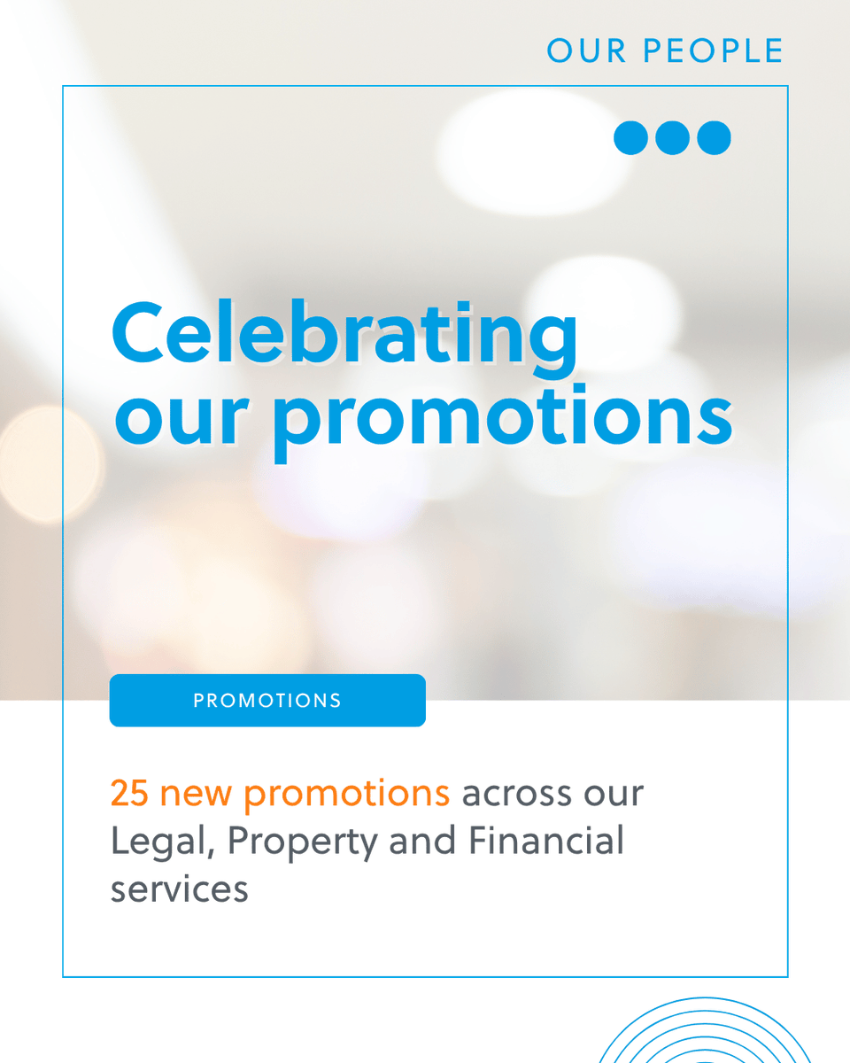 GilsonGray's tweet photo. We’re proud to announce a new round of promotions across Gilson Gray, recognising the talent, dedication and leadership of colleagues across our legal, property, financial management and business support teams.

🔗 https://t.co/I6WDzpETJF https://t.co/Mjv9J5DPWJ