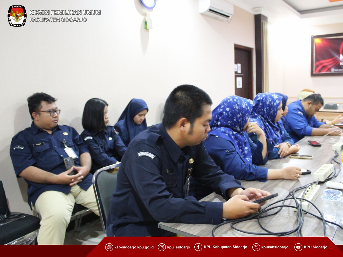 kpukabsidoarjo's tweet photo. Halo #TemanPemilih π
Pada #SelasaCeria 28 Mei 2026, Komisi Pemilihan Umum Kabupaten Sidoarjo (KPU Sidoarjo) melaksanakan kegiatan Rapat Internal sebagai tindak lanjut Rapat Koordinasi Persiapan 10 (Sepuluh) KPU Kabupaten/Kota di Jawa Timur untuk Memperoleh Predikat Wilayah https://t.co/G0Q4JbjB97