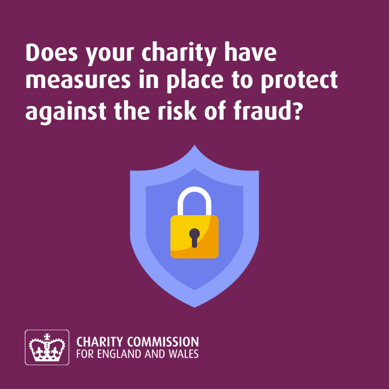 ChtyCommission's tweet photo. Trustees can help protect their charities from fraud by identifying and managing possible risks.

Read our guidance for advice on how to spot, report and protect your charity against fraud: https://t.co/oJ1d37Ti4C https://t.co/yoQCC83Ue9